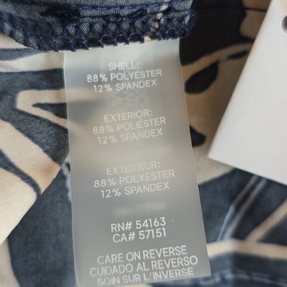 Calvin Klein Navy Floral Maxi Dress Size 10 Stretch Sleeveless Elegant NWT - Picture 7 of 10